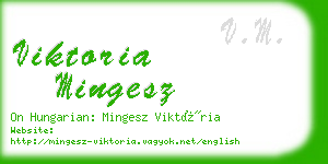 viktoria mingesz business card